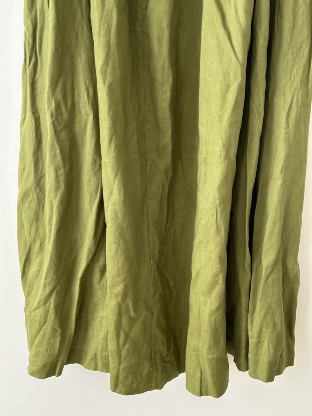 Boden 100% Linen Olive Green Maxi Skirt - Picture 12 of 16
